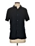 Express 100% Rayon Black Short Sleeve Button-Down Shirt Size XS - photo 1