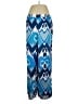 Natori 100% Polyester Print Blue Casual Pants Size XL - photo 1