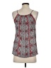 Solitaire 100% Rayon Red Sleeveless Blouse Size S - photo 2