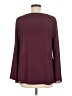 Maison Jules 100% Polyester Burgundy Long Sleeve Blouse Size M - photo 2