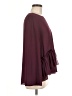 Maison Jules 100% Polyester Burgundy Long Sleeve Blouse Size M - photo 4