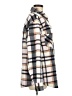 Skies Are Blue Plaid Gold Coat Size M - photo 4