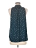 David Lerner 100% Polyester Stars Blue Sleeveless Blouse Size M - photo 2