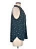 David Lerner 100% Polyester Stars Blue Sleeveless Blouse Size M - photo 4