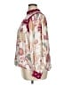 Let Me Be 100% Viscose Floral Ivory Long Sleeve Blouse Size XL - photo 5