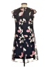 Kensie 100% Polyester Floral Blue Black Casual Dress Size 4 - photo 2
