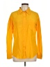 Moschino 100% Silk Color Block Yellow button down Size 10 - photo 1