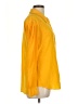 Moschino 100% Silk Color Block Yellow button down Size 10 - photo 4