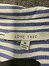 Love Tree 100% Rayon Stripes Blue Long Sleeve Button-Down Shirt Size M - photo 7
