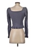 Zara Gray Long Sleeve Top Size S - photo 2