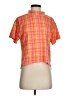 Puma Plaid Orange Short Sleeve Turtleneck Size S - photo 1