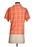 Puma Plaid Orange Short Sleeve Turtleneck Size S - photo 2