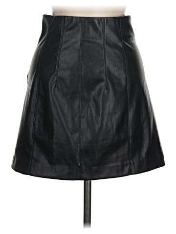 Zara Faux Leather Skirt (view 1)