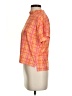 Puma Plaid Orange Short Sleeve Turtleneck Size S - photo 5
