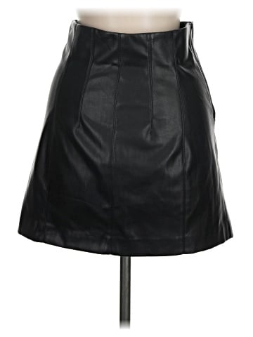 Zara Faux Leather Skirt (view 2)