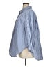 H&M Stripes Blue 3/4 Sleeve Button-Down Shirt Size XL - photo 5
