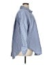 H&M Stripes Blue 3/4 Sleeve Button-Down Shirt Size XL - photo 4