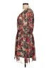 Elle 100% Polyester Floral Brown Casual Dress Size L - photo 5