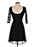 Divided by H&M 100% Polyester Solid Black Cocktail Dress Size 4 - photo 2