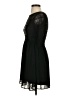 Divided by H&M 100% Polyester Solid Black Cocktail Dress Size 4 - photo 5