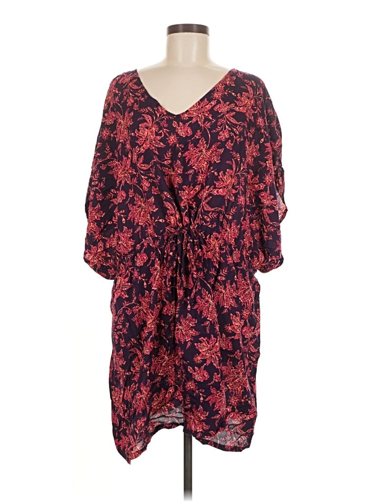 Pre-owned Lands' End Casual Dress In Red