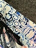 Nue Options 100% Rayon Print Blue Casual Pants Size L - photo 8