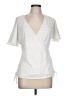 Max Studio White Short Sleeve Top Size L - photo 1