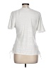 Max Studio White Short Sleeve Top Size L - photo 2