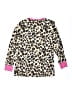Hurley Animal Print Pink Pullover Sweater Size 10 - 12 - photo 2