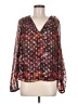 Ann Taylor LOFT Floral Brown Long Sleeve Blouse Size M - photo 1