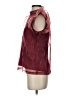 TCEC 100% Polyester Burgundy Sleeveless Blouse Size S - photo 5