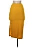 Shein Solid Yellow Casual Skirt Size 2 - photo 2