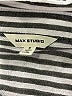 Max Studio 100% Rayon Stripes Gray Long Sleeve Blouse Size S - photo 7