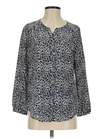 Joie Long Sleeve Silk Top (view 1)