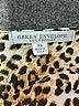 Green Envelope Animal Print Brown Short Sleeve Blouse Size XL - photo 7