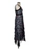 Saloni 100% Polyester Floral Black Cocktail Dress Size 4 - photo 4