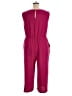 Connected Apparel 100% Polyester Solid Burgundy Jumpsuit Size 14 - photo 2