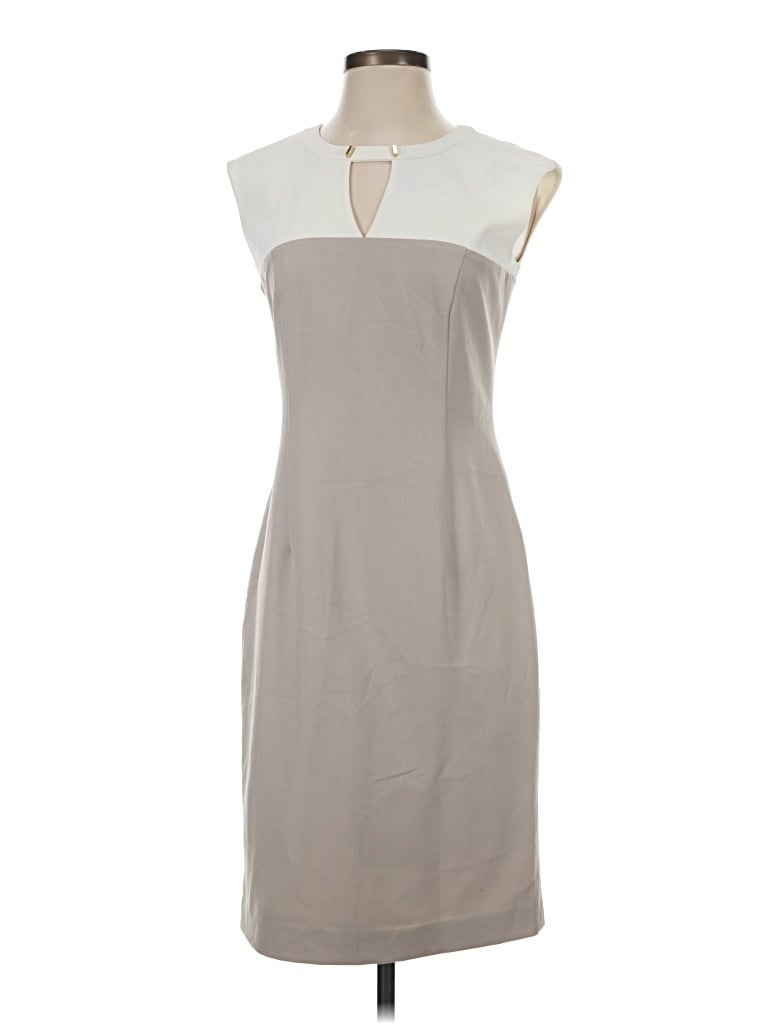 Pre-owned Calvin Klein Casual Dress In Gray