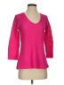 Talbots 100% Cotton Pink 3/4 Sleeve Top Size XS - photo 1
