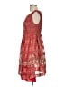 Max Studio 100% Polyester Paisley Red Casual Dress Size L - photo 5