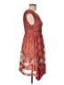 Max Studio 100% Polyester Paisley Red Casual Dress Size L - photo 4