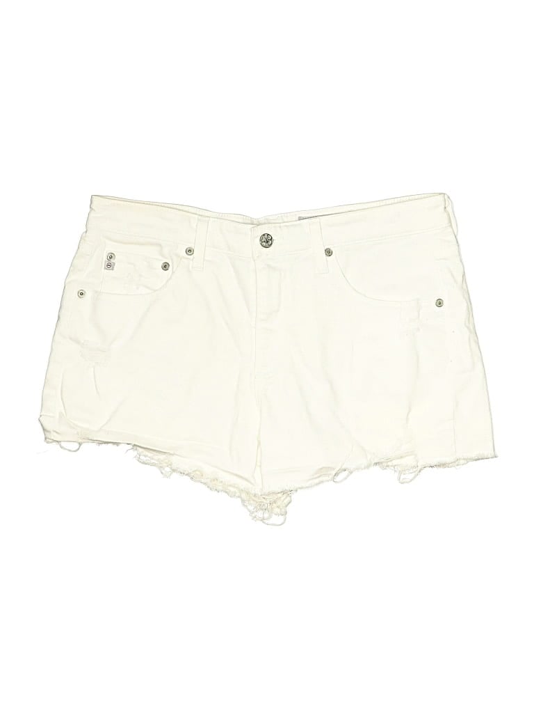 Pre-owned Adriano Goldschmied Shorts In Ivory