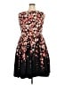 Talbots Floral Black Cocktail Dress Size 18 - photo 2