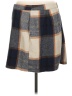 Shein Curve 100% Polyester Plaid Blue Casual Skirt Size 12 Plus (0) - photo 1
