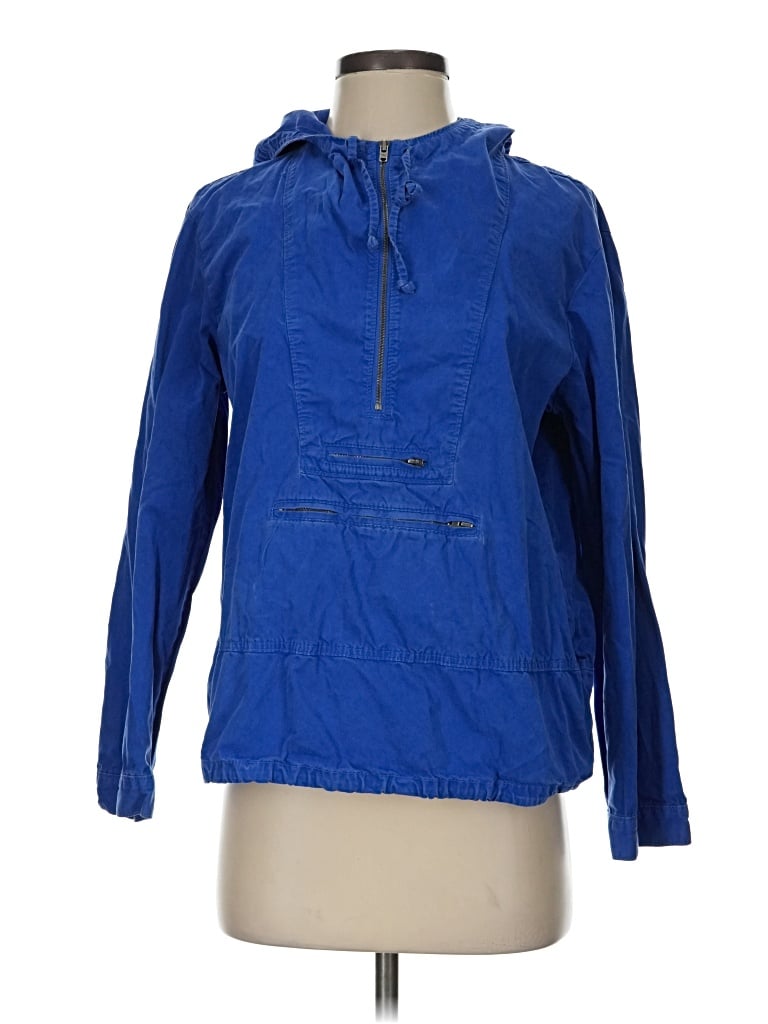 Pre-owned Jcrew Windbreaker Jacket In Blue