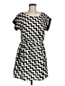 Double Zero Chevron-herringbone Black Casual Dress Size M (estimated) - photo 1