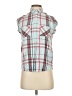 Express 100% Rayon Plaid Teal Sleeveless Button-Down Shirt Size XS - photo 1