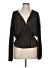 Sincerely Jules 100% Polyester Black Long Sleeve Blouse Size L - photo 1