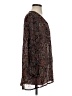 Assorted Brands 100% Viscose Paisley Brown Long Sleeve Blouse Size XS - photo 4