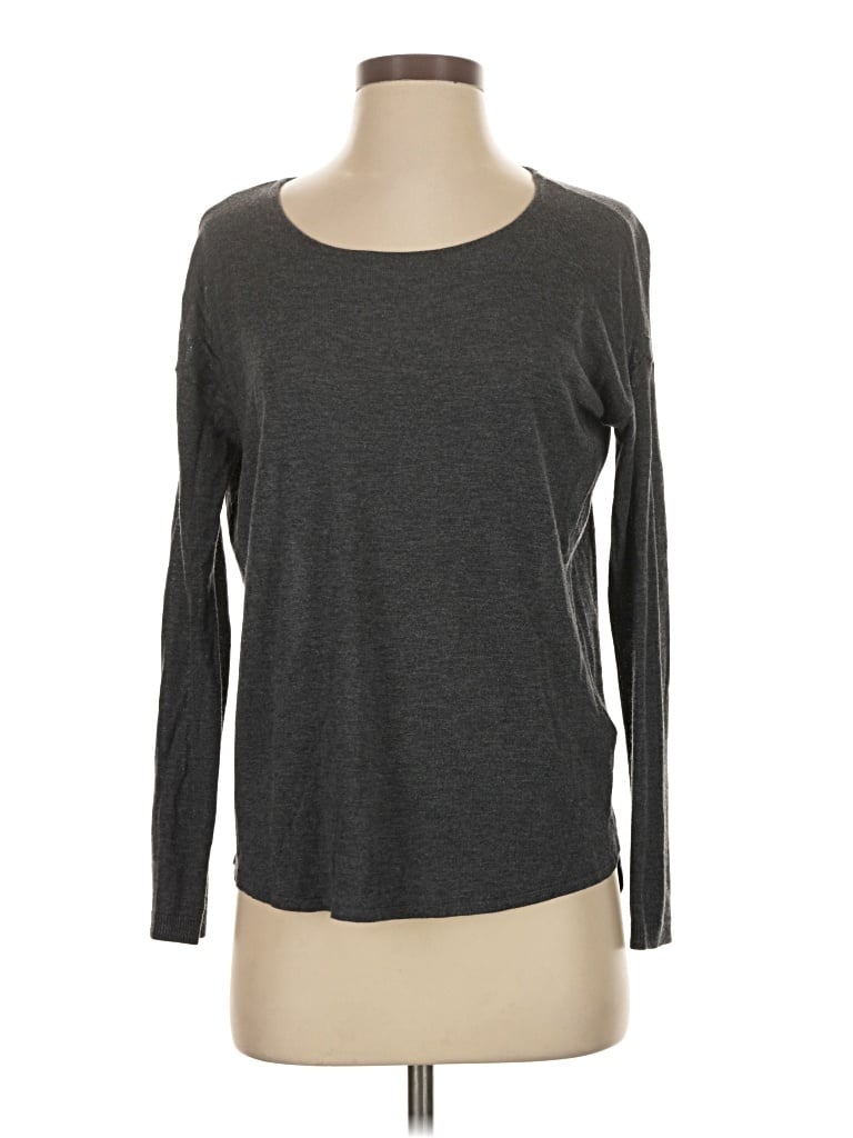 Pre-owned H&m Pullover Sweater In Gray